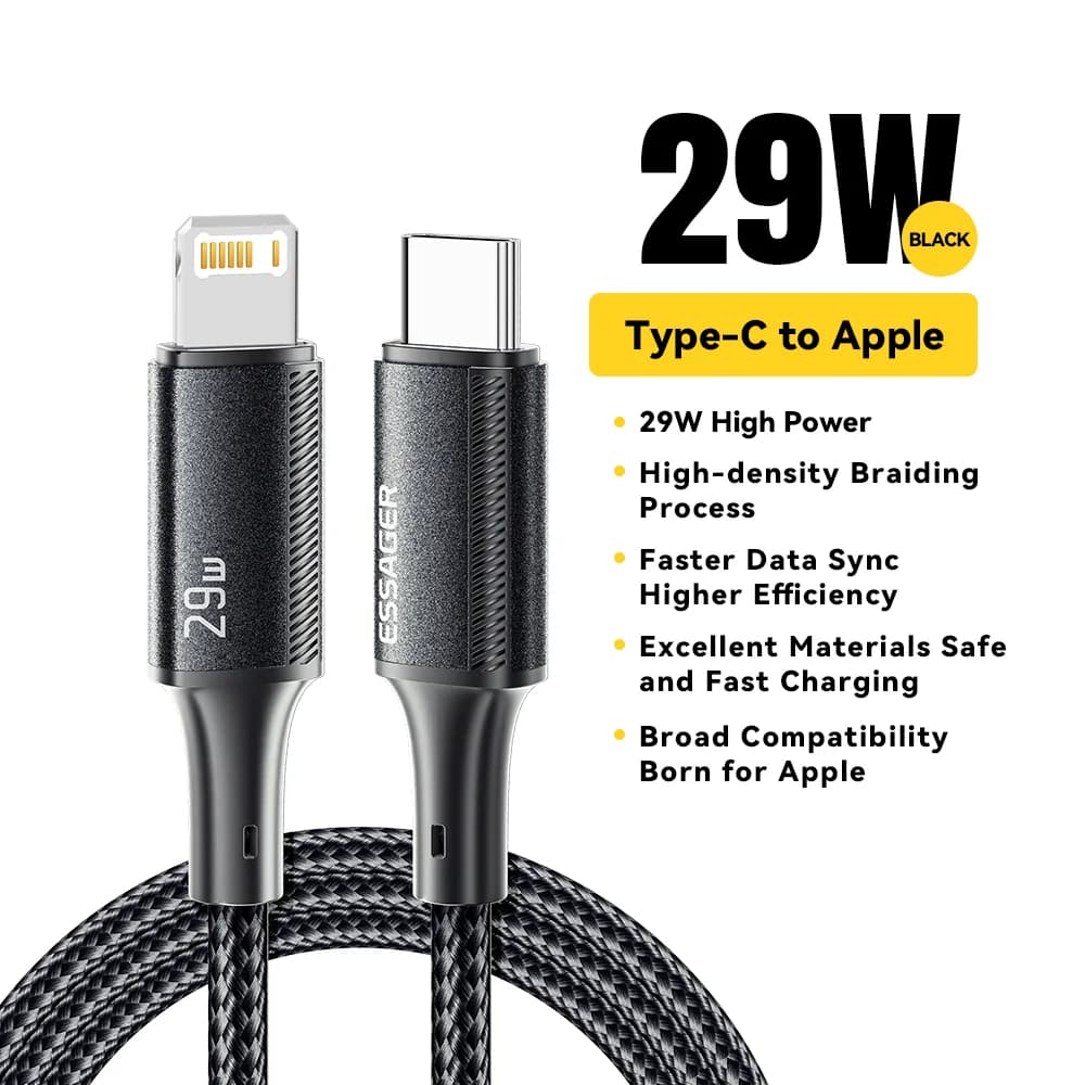 Kabel za brzo punjenje i prijenos podataka USB-C na Lightning, 29W