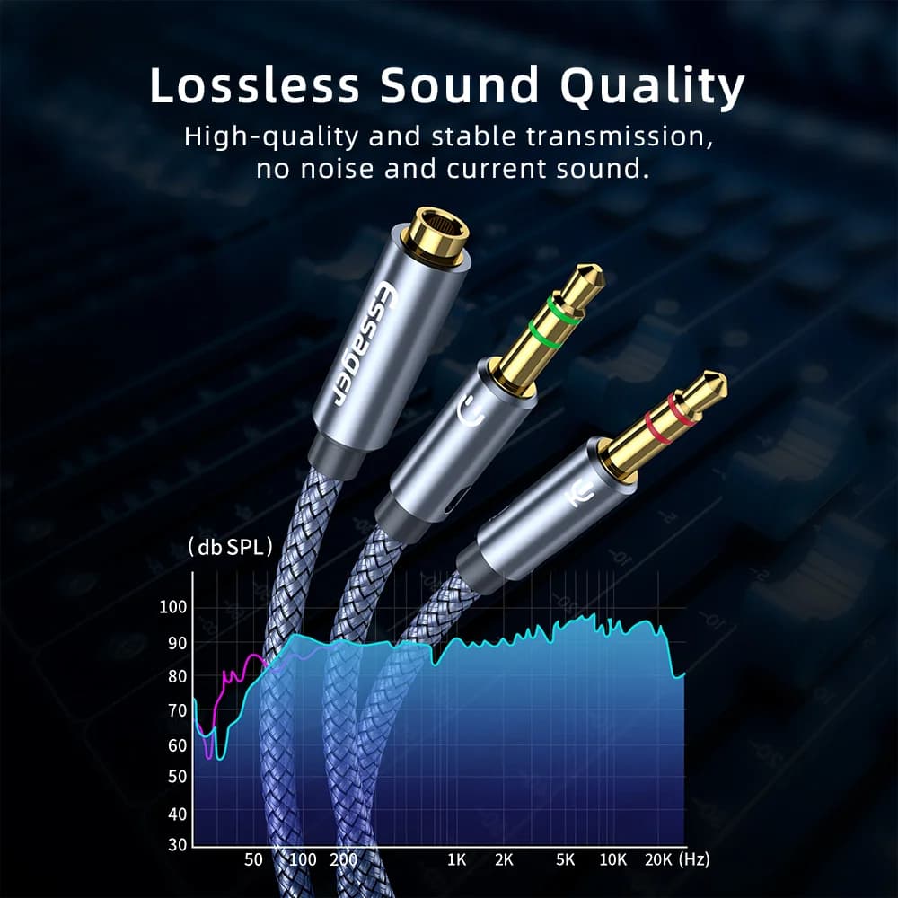 3.5mm audio razdjelnik Y adapter kabel