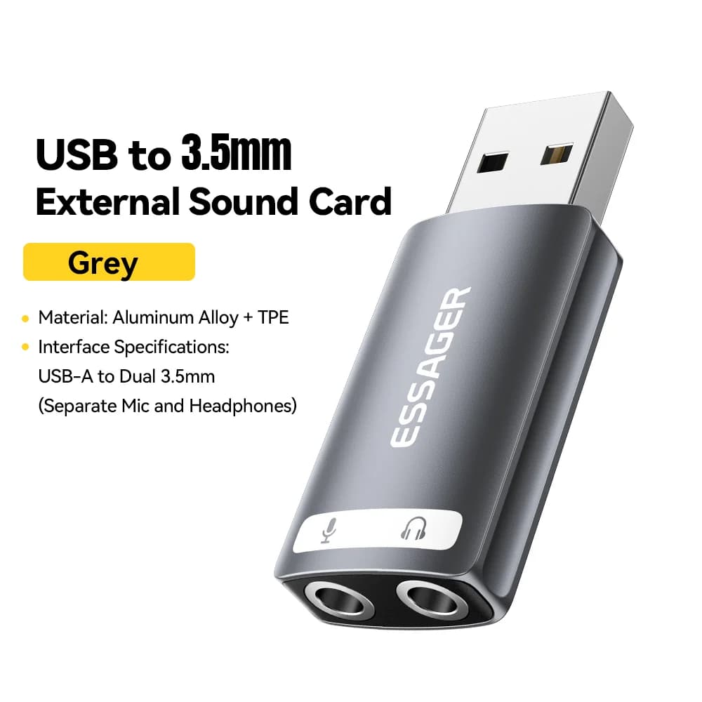 Vanjska USB zvučna kartica s audio adapterom 3.5mm