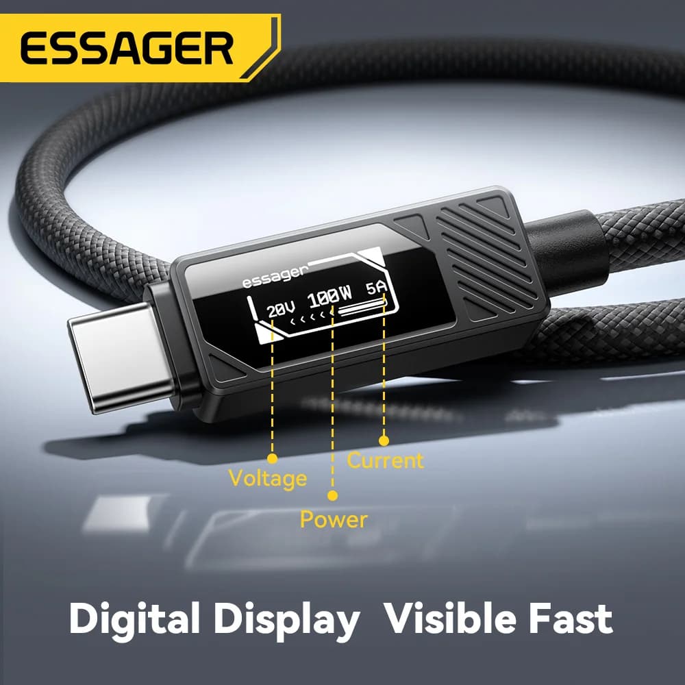 100W USB-C kabel s digitalnim zaslonom PD punjenje
