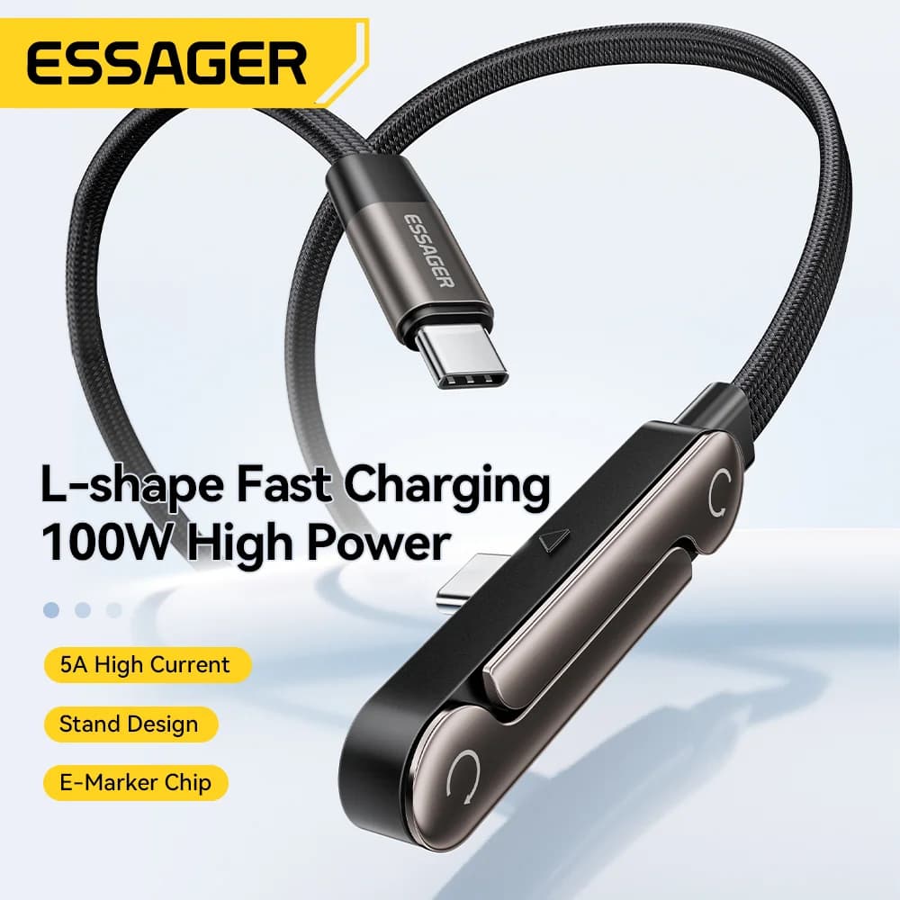 Sklopivi USB Type-C kabel sa držačem za telefon, 100W