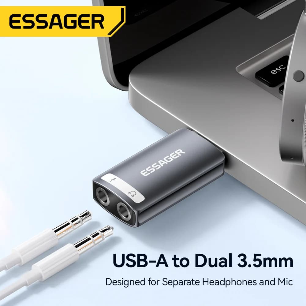 Vanjska USB zvučna kartica s audio adapterom 3.5mm