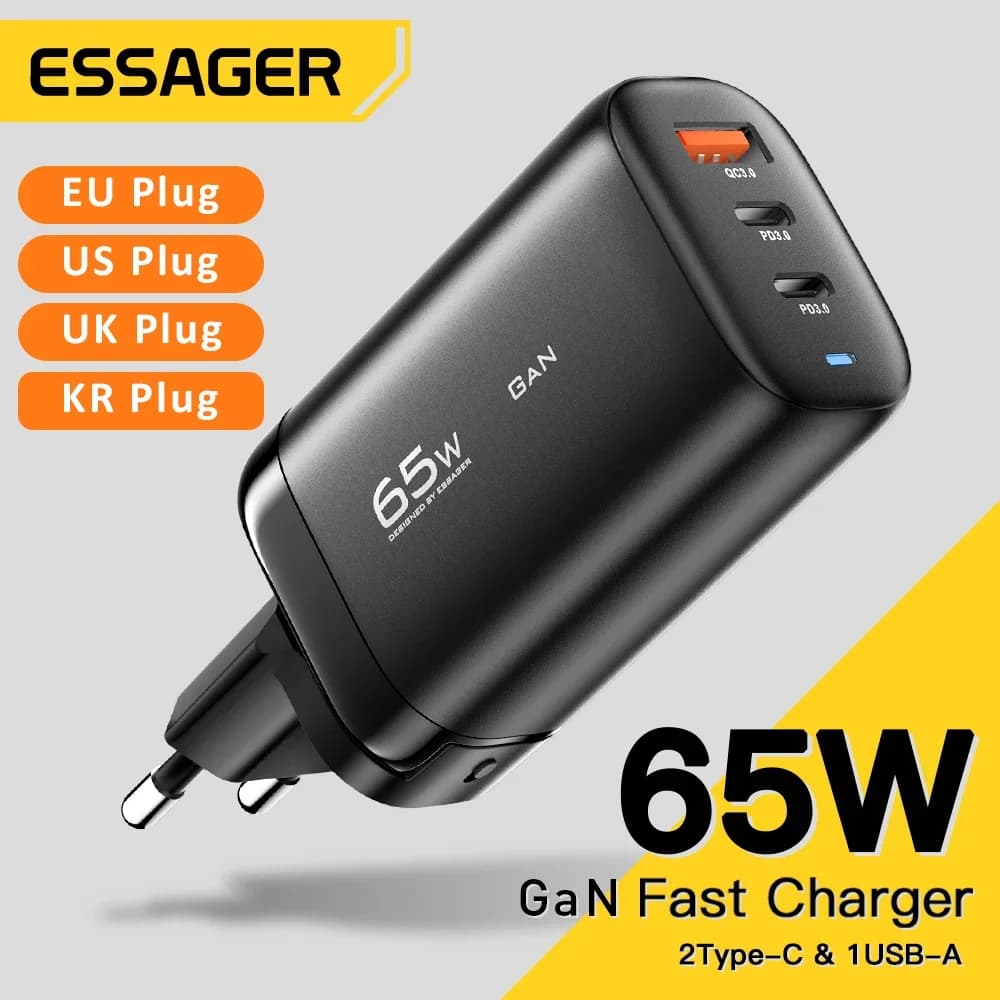 Punjač za laptop GaN USB-C 65W, PPS