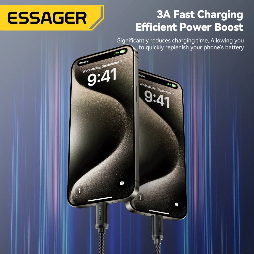 Kabel za brzo punjenje i prijenos podataka USB-A na USB-C, 3A