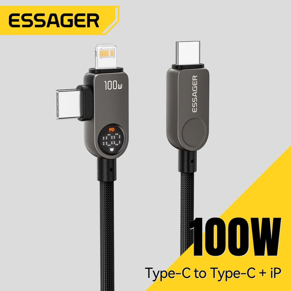 Kabel 2-u-1 USB-C na Lightning, 100W PD