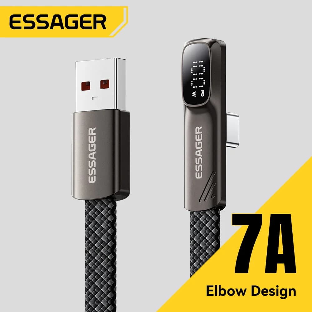 7A 100W USB-C kabel s kutom i digitalnim zaslonom