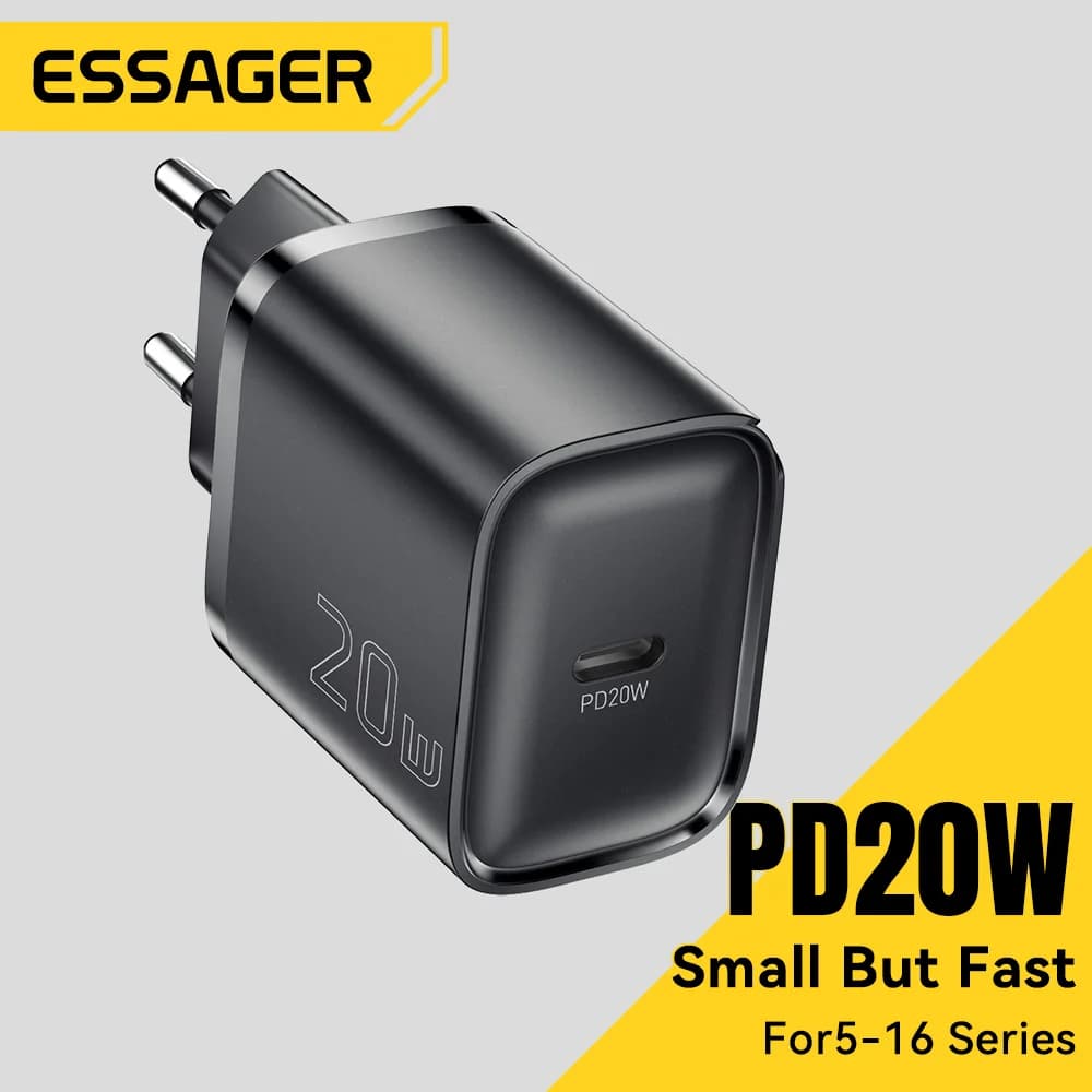 Mini zidni punjač USB-C PD, brzo punjenje, 20W