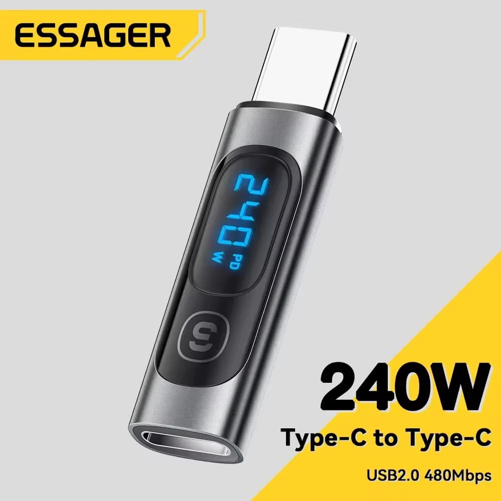 USB-C na USB-C OTG adapter s digitalnim prikazom
