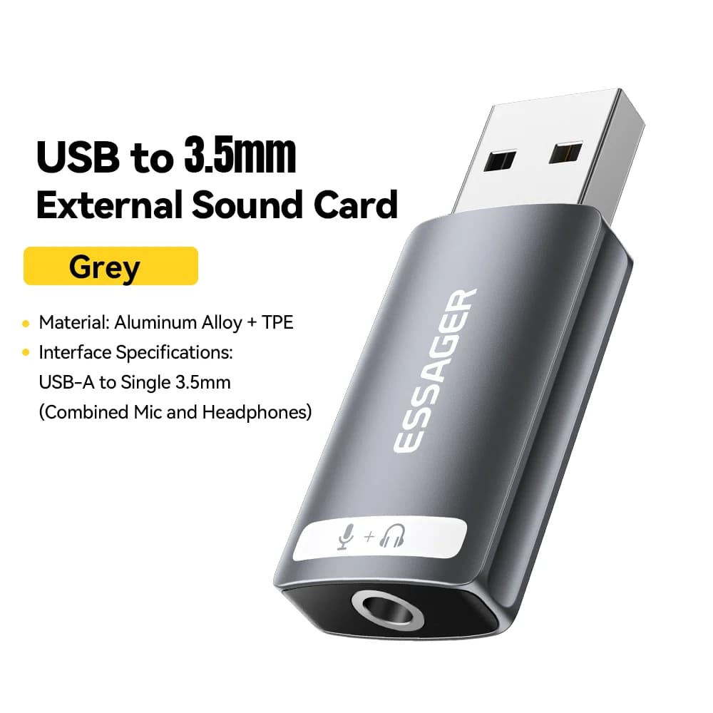 Vanjska USB zvučna kartica s audio adapterom 3.5mm