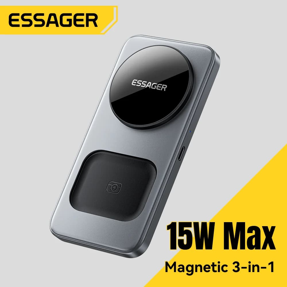 Sklopiva bežična stanica za punjenje 15W 3-u-1 s magnetima