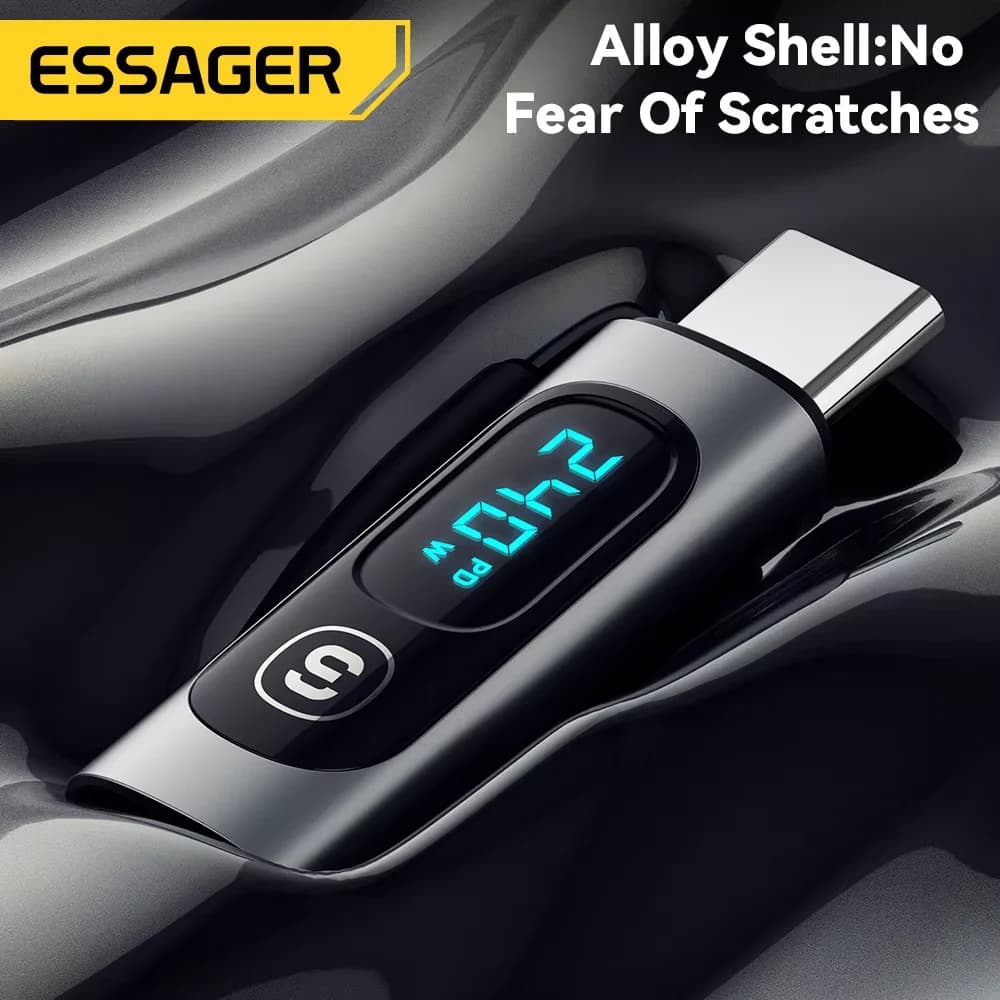 USB-C na USB-C OTG adapter s digitalnim prikazom