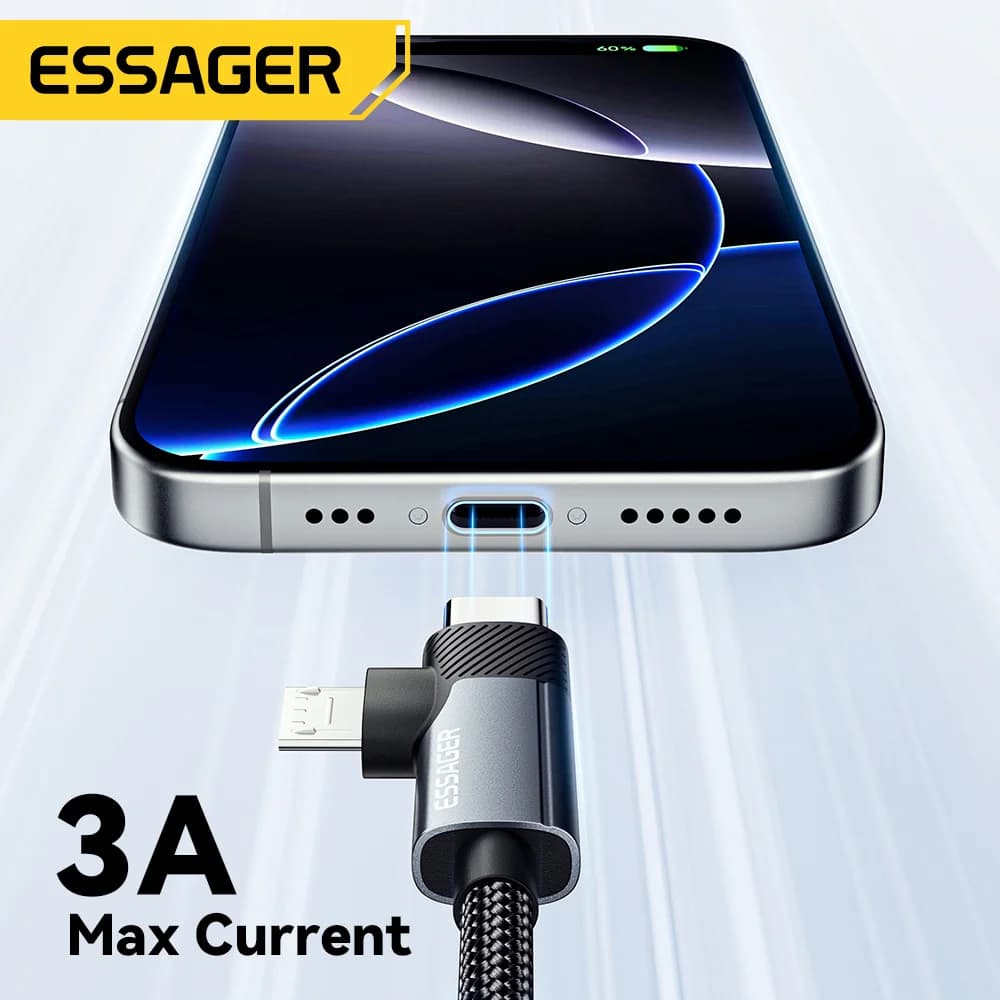 2-u-1 65W PD kabel za brzo punjenje Type-C/USB-A na Micro
