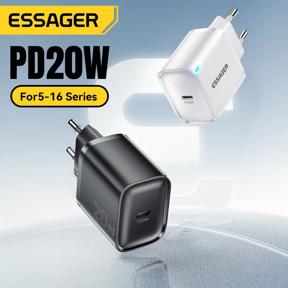 Mini zidni punjač USB-C PD, brzo punjenje, 20W