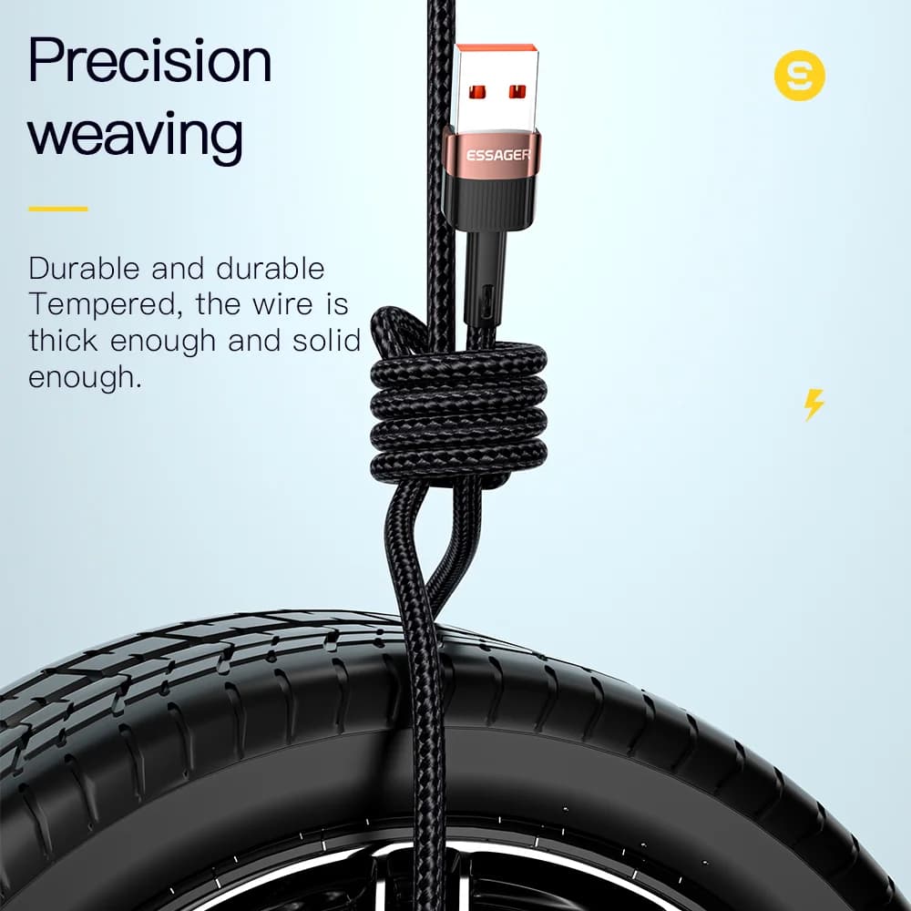Kabel za brzo punjenje i prijenos podataka USB-C, 66W, 7A