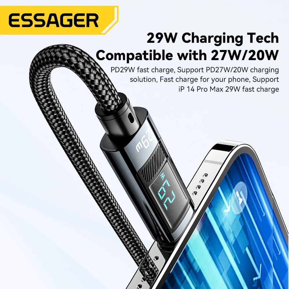 USB-C na Lightning PD kabel za brzo punjenje s zaslonom